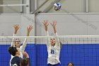 Volleyball vs MHC  Wheaton Women's Volleyball vs Mount Holyoke College. - Photo by Keith Nordstrom : Wheaton, Volleyball